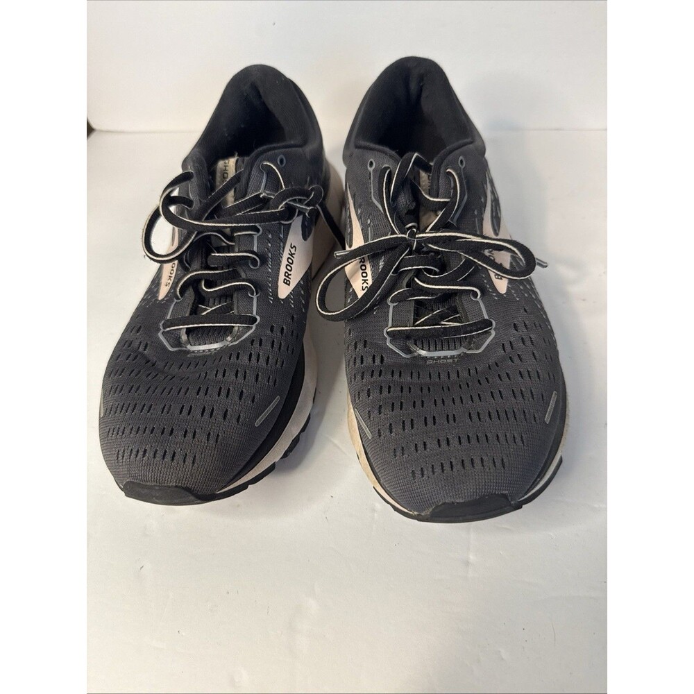 Brooks Ghost 13 Running Shoes Black Rose Gold Women's Size 9 Sneakers
